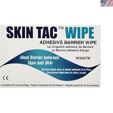 50 Count Latex-Free Adhesive Barrier Wipes - Hypoallergenic for Sensitive Skin