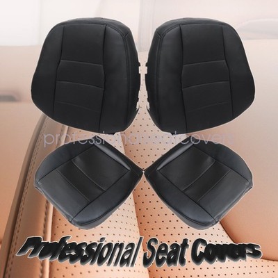 New-For 2008-14 Mercedes Benz C250 C350 Bottom & Top Replacement Seat Cover Blk