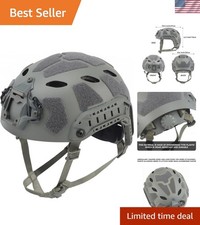 Lightweight Tactical Airsoft Helmet with NVG Mount Adjustable Fit for Adults