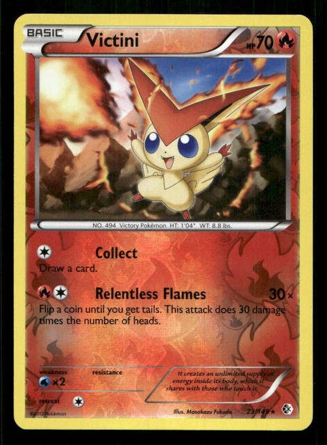 Victini [Reverse Holo] #23 (Boundaries Crossed (2012))