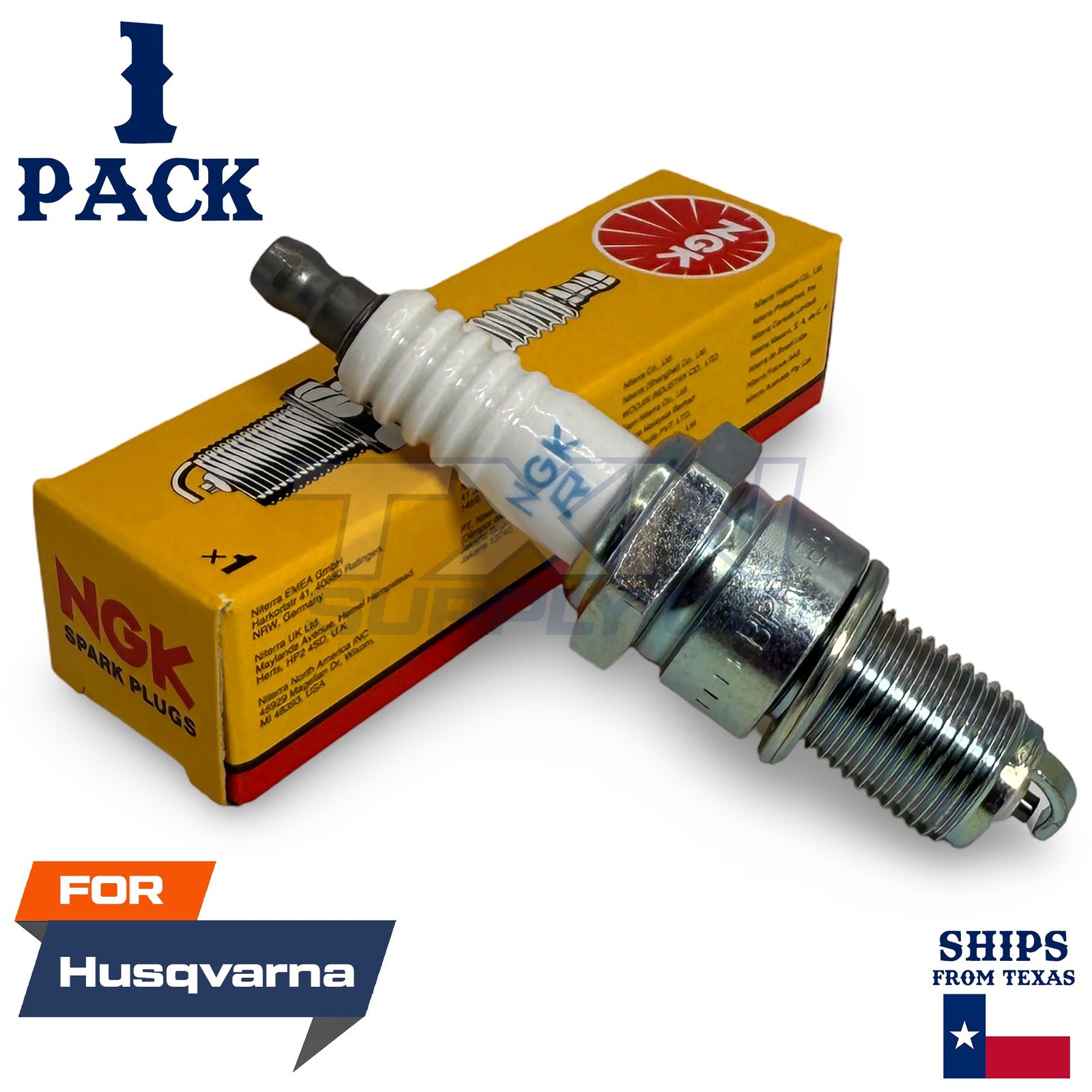 1 NGK Spark Plug - For CZ 4817 Husqvarna Lawn Mower