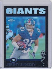 2004 Jeremy Shockey Topps Chrome BLACK REFRACTOR Parallel /100 - #118 NY Giants