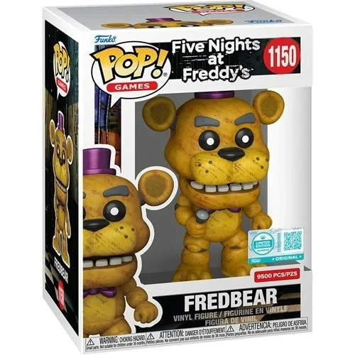 Funko Pop Five Nights at Freddy's Fredbear #1150 EE EXCLUSIVE 9500 W/PROTECTOR