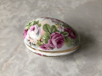 Crownford Giftware Corp eiförmige Schmuckschatulle Rosendesign