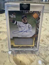 2025 Topps Transcendent Jose Trevino World Series Relic Auto. #14/25. Yankees