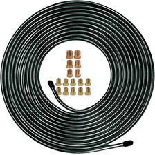 Brake Line Tubing Kit 3/16 Inch 25 Feet with 16 Flare Fittings - Rust-Proof PVF