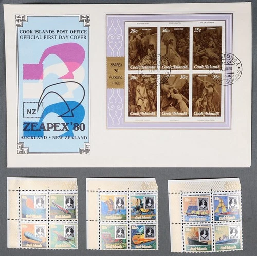 MayfairStamps Cook Islands FDC 1980 New Zealand Expo Auckland Souvenir Sheet 6 S