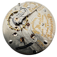 Antique 18s Hamilton Montgomery Dial Railroad Class A Pocket Watch Movement 940