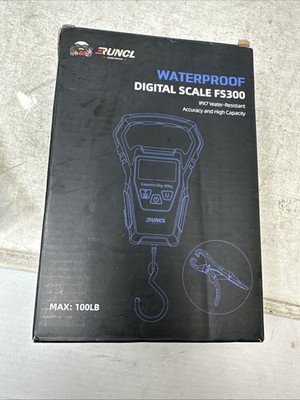 RUNCL Waterproof Digital Scale FS300 Pro Green Angler LCD 100 lb NEW/NIB