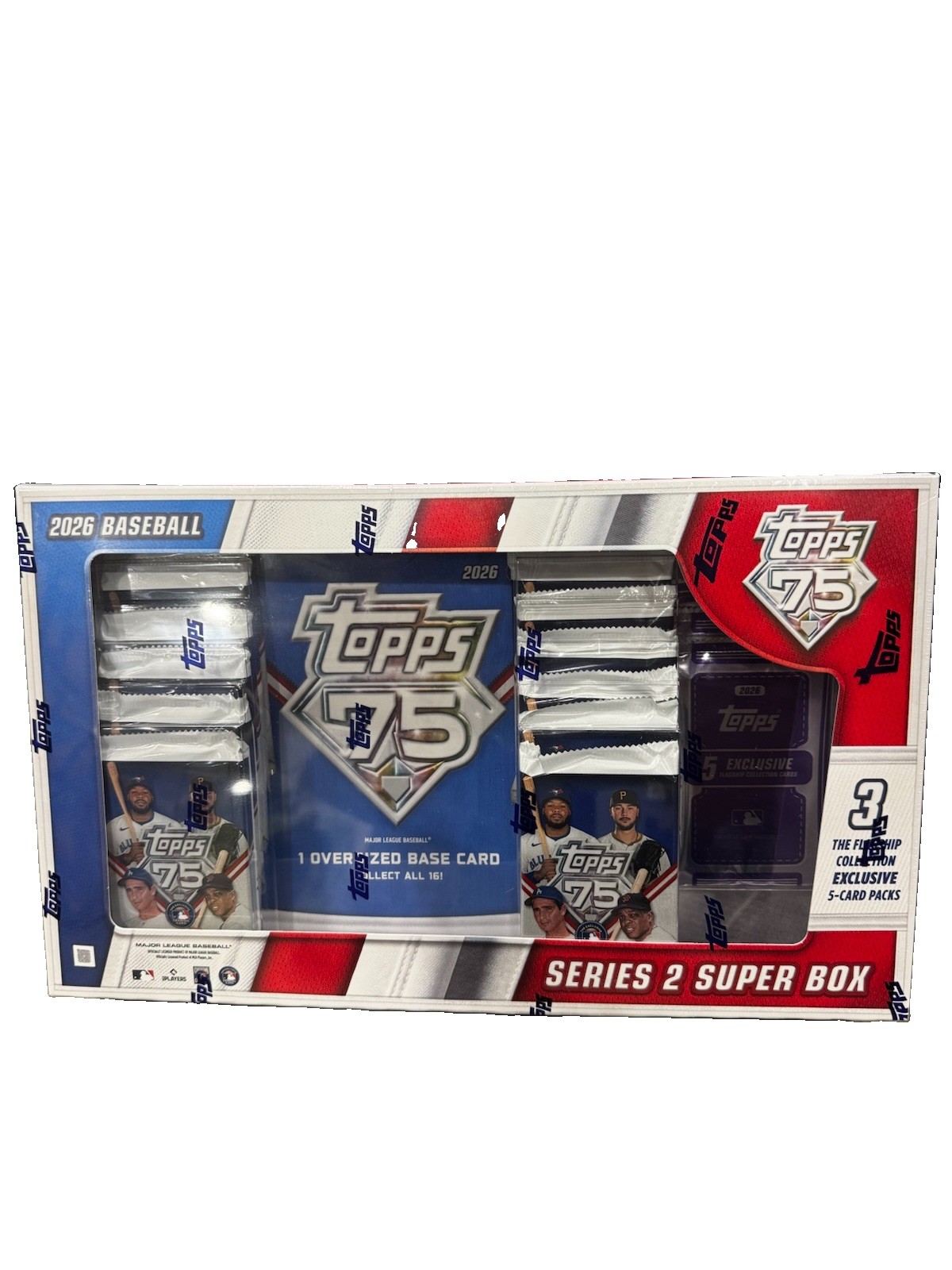 Topps 2026 75 Series 2 Super Box. SEALED 75th Annivers MLB Baseball ...