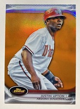 2012 Topps Finest Orange Refractor /99 Justin Upton #7