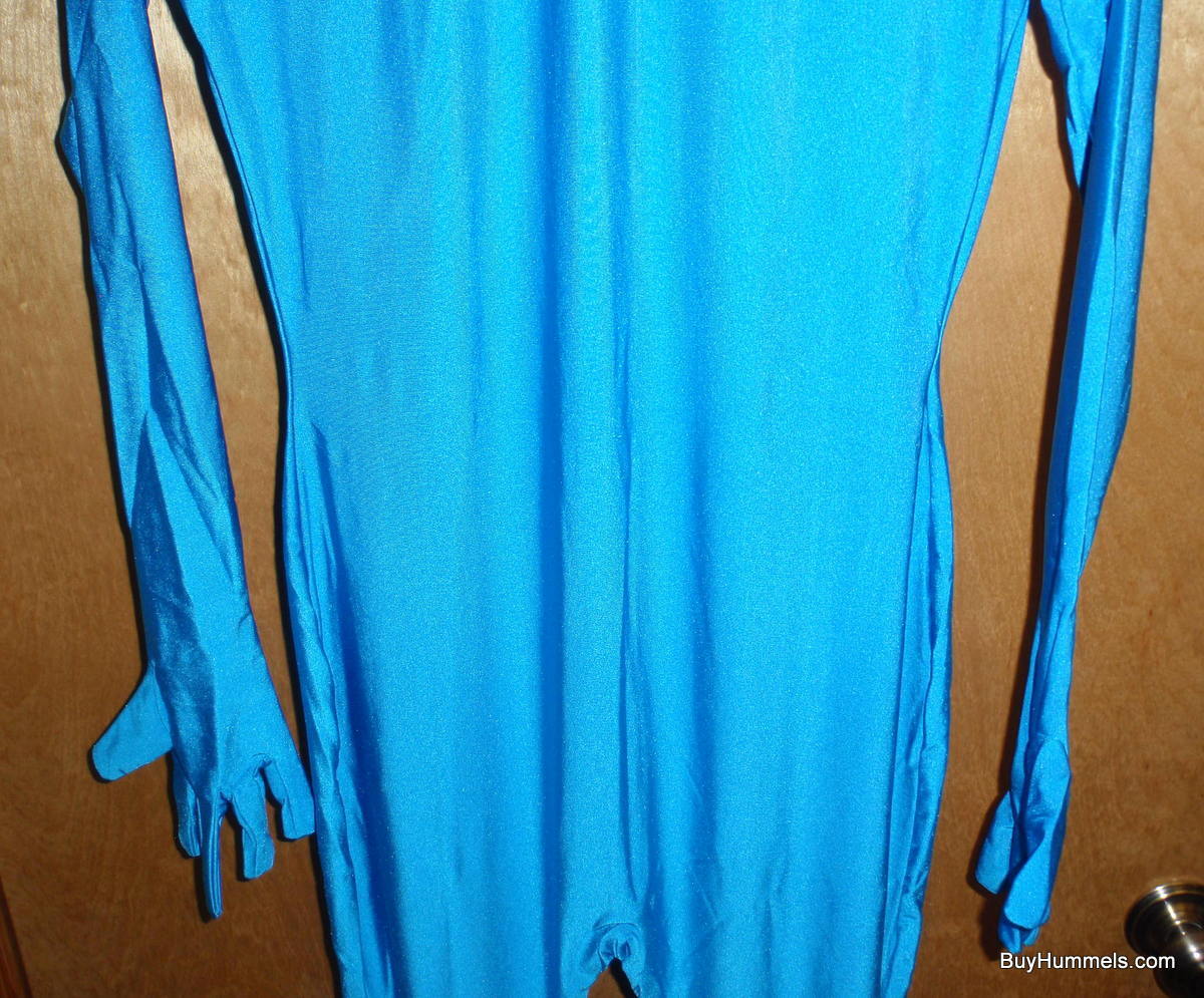 2nd Skin Turquoise Blue Colored FULL BODYSUIT ZENTAI Costume Great for  Halloween