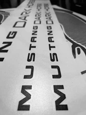 2024 Custom OEM Mustang Dark Horse 3PC Set Hood Windshield Graphics Decals Kit