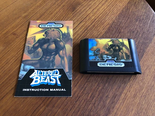 Altered Beast (Sega Genesis, 1989) Cart and Original Manual No Case Tested