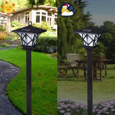 59''Solar Lamp Post Light LED Landscape Street Pole Lamp for Garden Yard Pathway