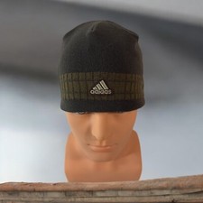 Adidas Climawarm Brown Knit Beanie Hat Fleece Lining One Size Unisex