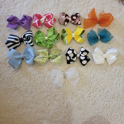 Lot Of Girls Medium Sized Bows, Brand New Condition | eBay display picture 1