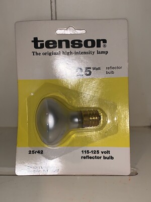 VINTAGE TENSOR Reflector Bulb 25 Watt 115-125 Volt NOS 25r42