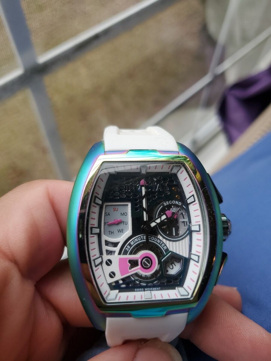 INVICTA S1 RALLY DIABLO IRIDESCENT WHITE STRAP SWISS QUARTZ INVICTA S1 RALLY DIABLO IRIDESCENT WHITE STRAP SWISS QUARTZ