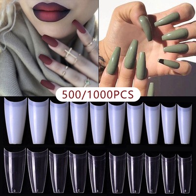 Nagel Salon Falsche Nagel Natur Klar Party French Vollstandige Abdeckung Ebay