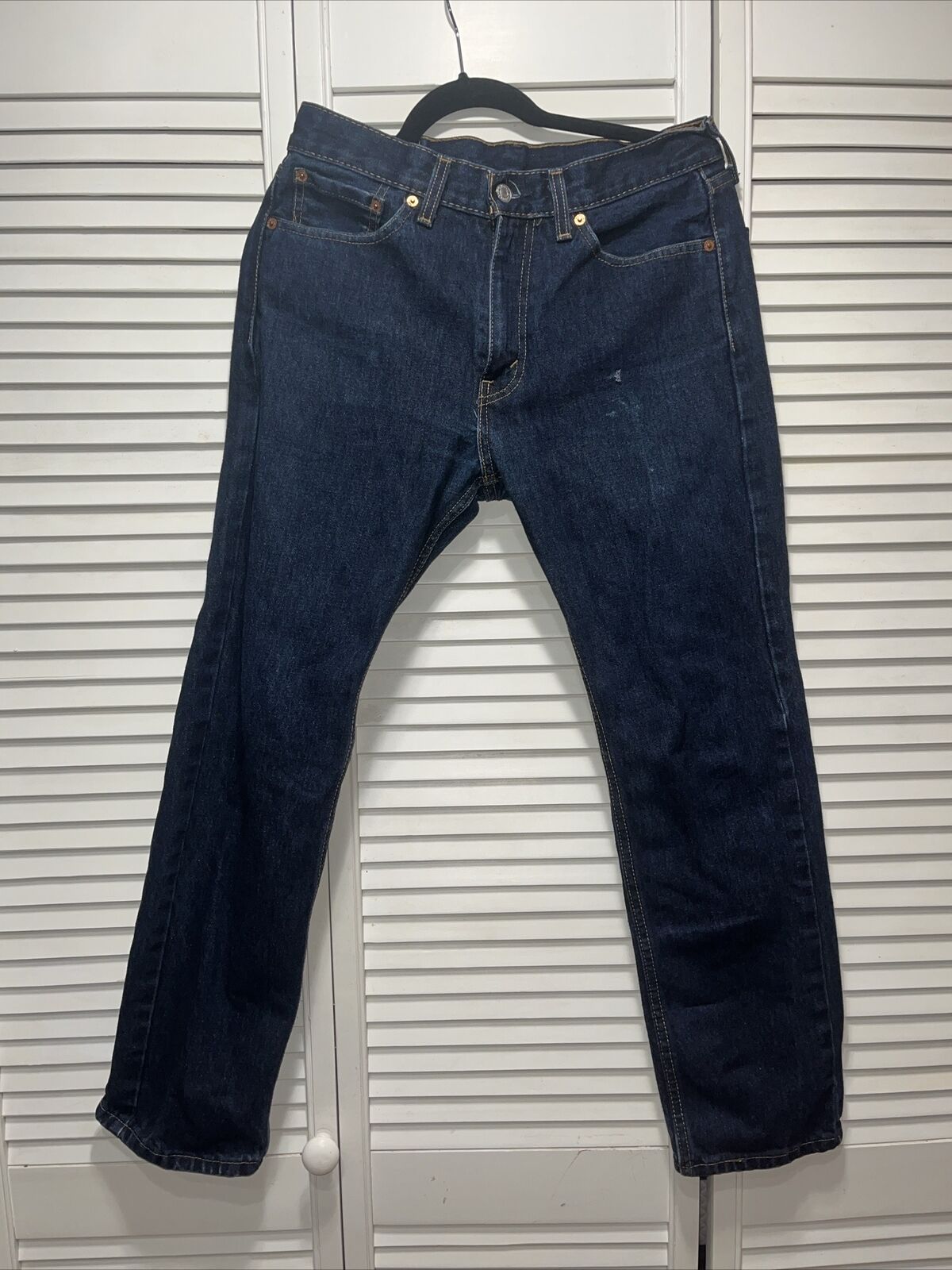 Levi's 505 Jeans Men’s 30X30 Dark Blue Straight F… - image 1