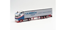 Herpa 313407 - 1/87 Volvo FH Gl. LNG Curtainsider Semi-Trailer 'F.A.Kruse'