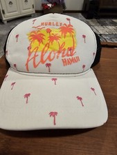 Vintage Hurley Aloha Hawaii Hat Cap Snapback Trucker  