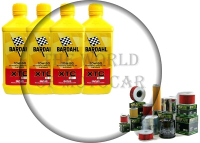 KIT/INSPEKTION Bardahl XTC C60 10W-50 ÖLFILTER (X ALLE MOTORRÄDER) 4 LITER ÖL