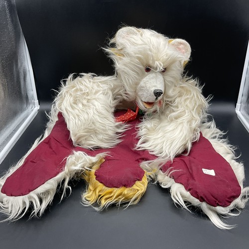 1971# GIANT VINTAGE PLUSH TEDDY MAT TAPPETO SCENDILETTO PELUCHE ORSO ANNI 70# JW - Picture 2 of 7