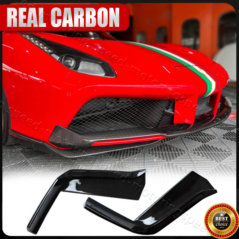 For Ferrari 488 Spider Pista 2016-19 DRY Carbon Fiber Front Bumper