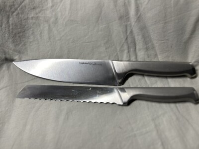 Calphalon Classic Select STAINLESS STEEL 8'' Inch CHEF KNIFE And BREAD KNIFE