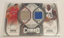 2009-10 SP Game Used Shawn Marion / Josh Howard Dual Jersey/499 - Toronto/Dallas