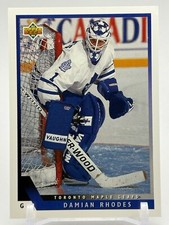 1993 Upper Deck #364 Damian Rhodes Toronto Maple Leafs