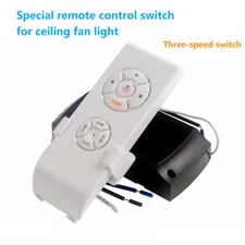 AC110V/220V Universal Ceiling Fan Lamp Light Remote Control Receiver Set Timing