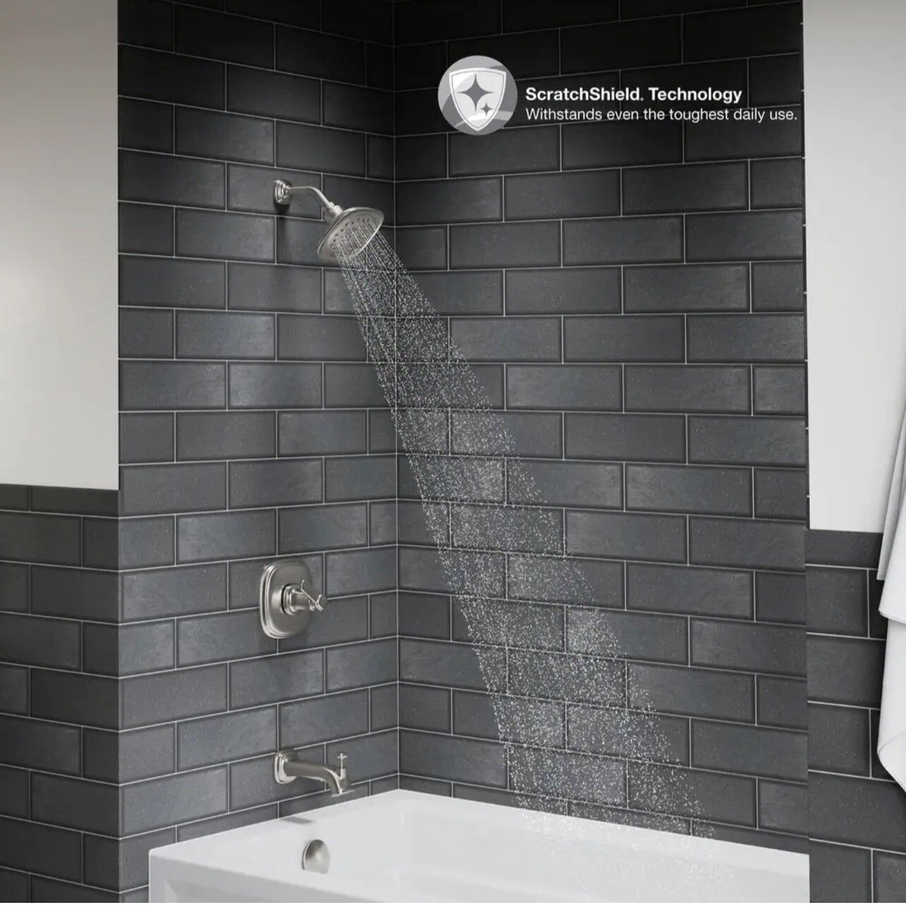 KOHLER Numista SingleHandle 3Spray WallMount Tub and Shower Faucet