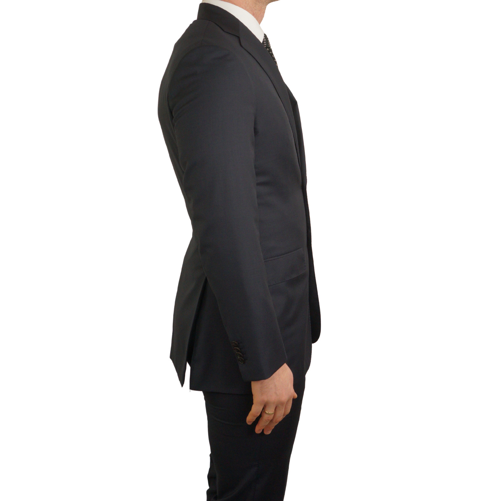 Men Suitsupply 3 Piece Suit Lazio Navy Blue Measure Size 33 EU66S UK/US56S image 8