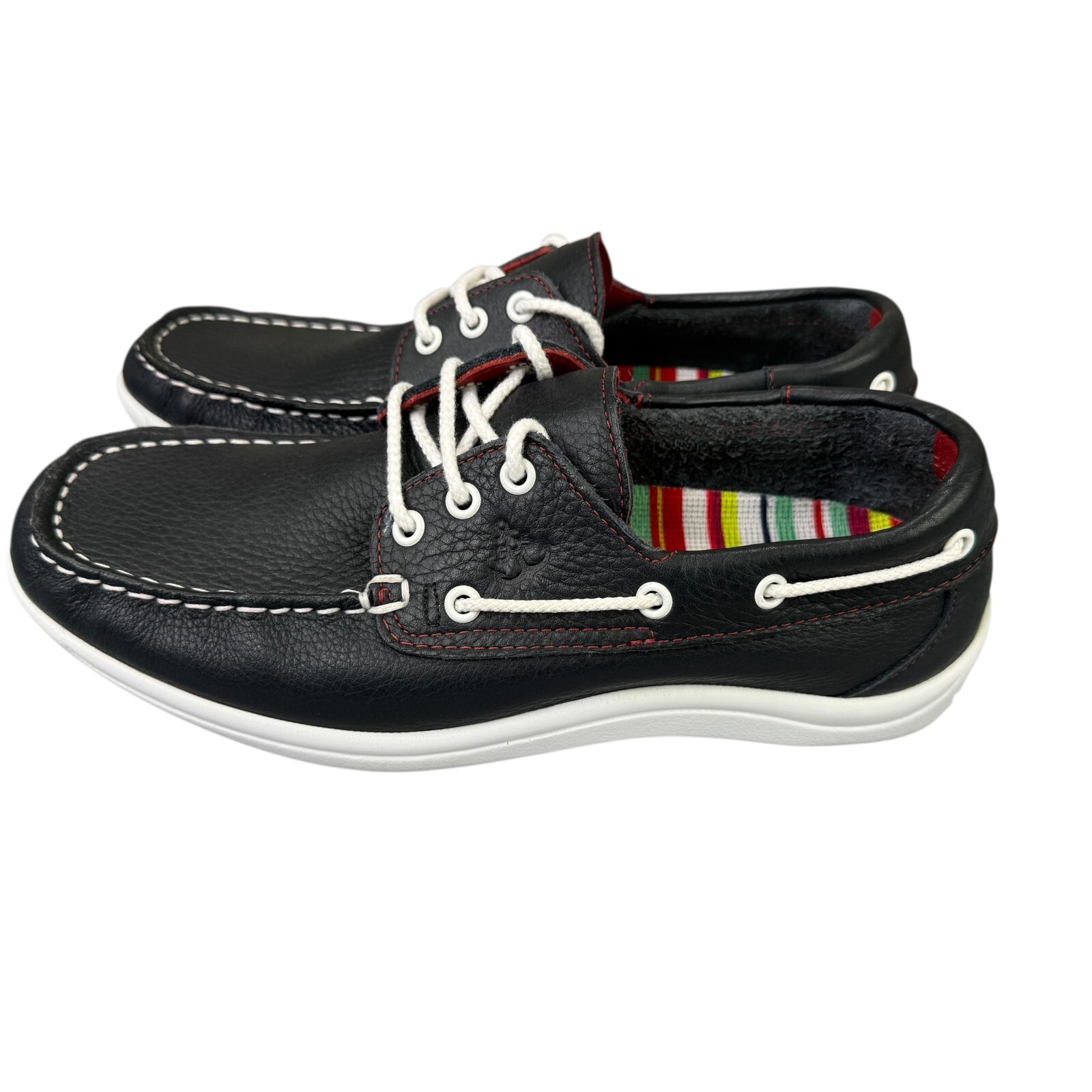 SAS Catalina Boat Shoes Sneakers Womens M Navy Blue Leather