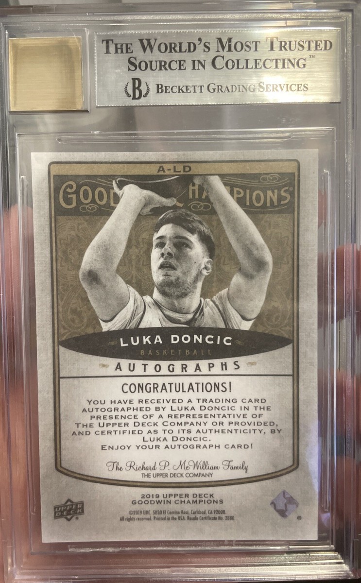 Luka Doncic RC GOODWIN ルーキーカード 2018-2019 UD Goodwin Champions Luka Doncic ROYAL BLUE RC