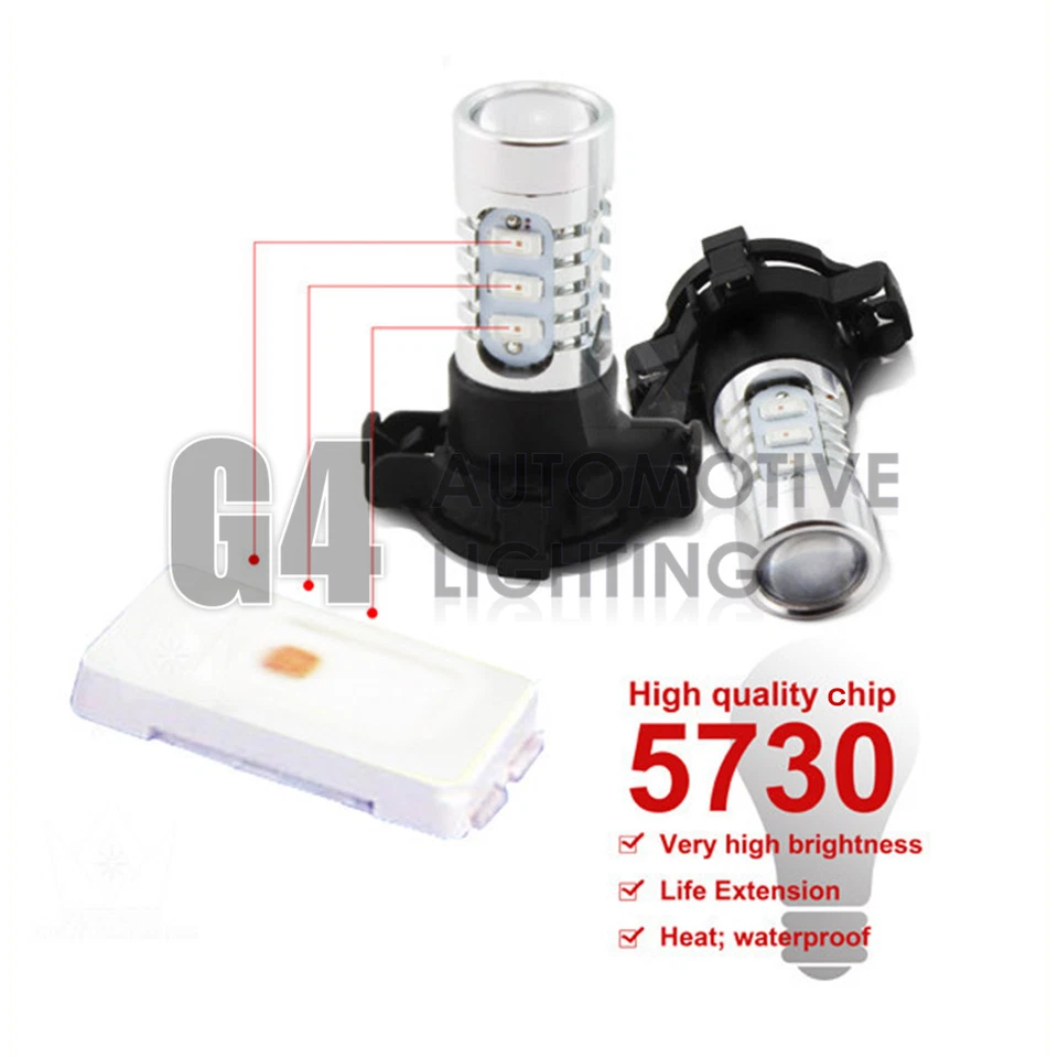 2x H11 H8 Bombillas LED Alta Potencia DRL SMD 5730 Luz Antiniebla Proyector Bombilla Azul Hielo Foto 4 de 4