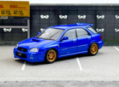 Fu×haru 1:64 Furuya Blue Impreza WRX STI VII 7 Wagon Sport Model Diecast