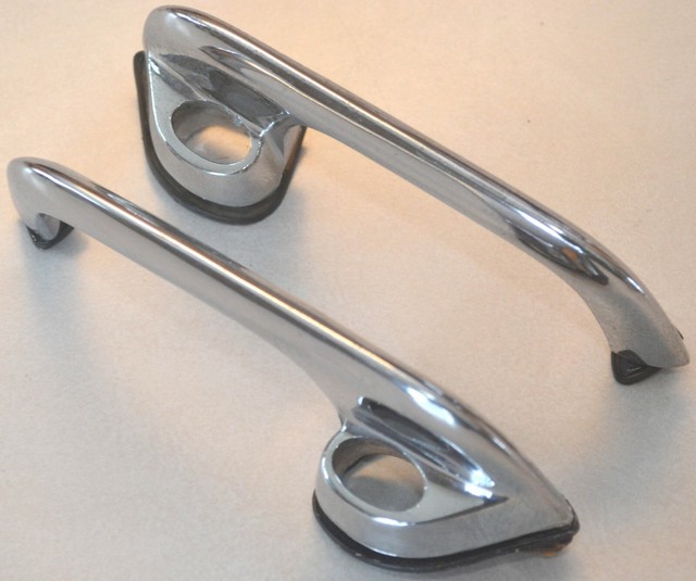 19631964 Ford Galaxie Exterior Door Handle Pair w/ Pads & Hardware