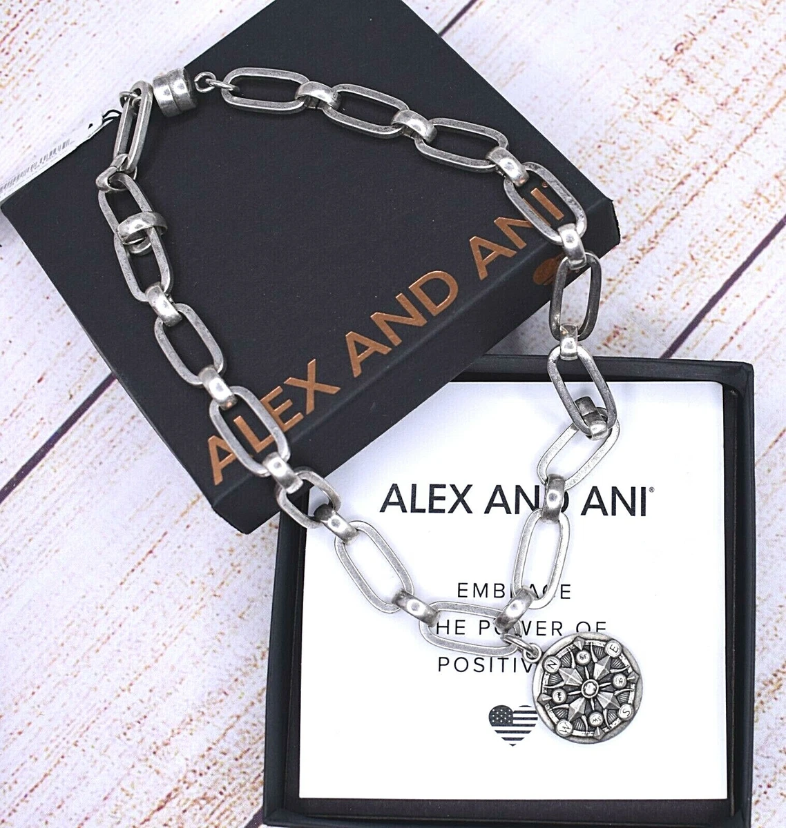 NEW NWT Alex and Ani Compass Magnetic 15