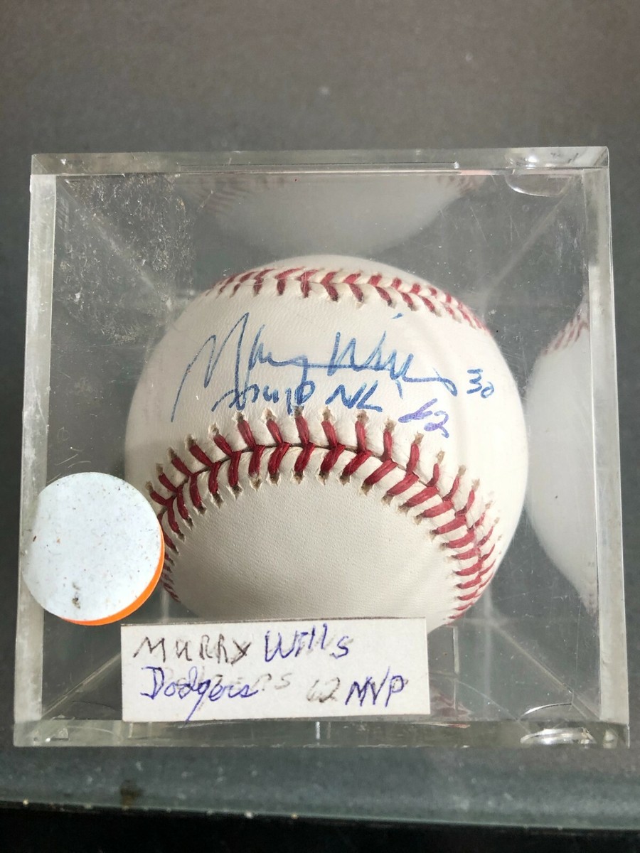 MLB Los Angeles Dodgers Maury Wills 1962 NL MVP Autograph