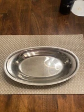 DW Haber and Son NY HRD-00 Stainless Oval Tray 13”