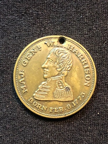 Ninth President, William H. Harrison, Presidential Campaign Token - Picture 3 of 4