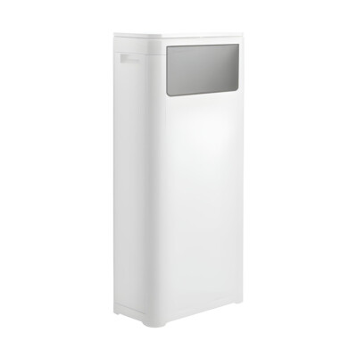 Trash Can with Lid, Large Tall 8 Gallon Commercial Trash Can, Plastic Waste Bin 