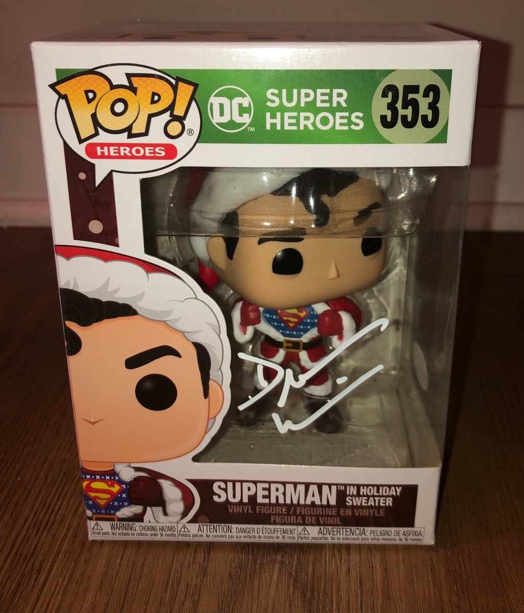 Dean Cain Holiday Superman Clark Kent Signed Autographed Funko Pop PSA E1