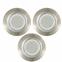 Set 3X Led Einbauleuchte Peneto GU10 3W BrüNiert 68Mm Alt-Messing Eglo 94238