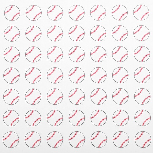 Set of 4 Baseball Label Sticker Water Bottle Stickers Party Supplies - Afbeelding 11 van 12