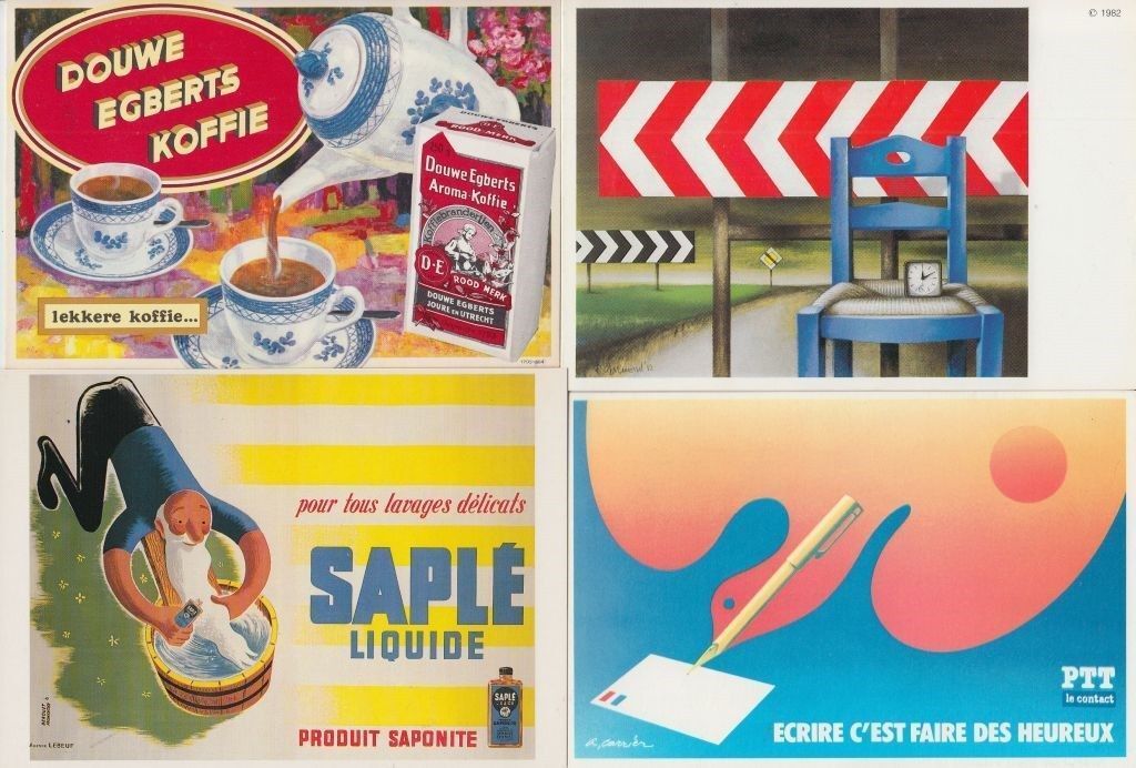 ADVERTISING 120 Modern postcards Mostly 1960-1990 (L2824) Popularna, bezpłatna wysyłka